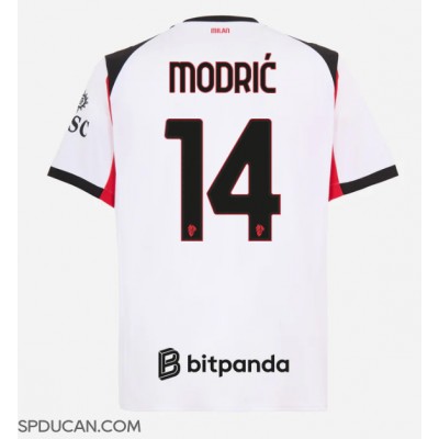 Muški Nogometni Dres AC Milan Luka Modric #14 Gostujuci 2025-26 Kratak Rukav Muški Nogometni Dres AC Milan Luka Modric #14 Gostujuci 2025-26 Kratak Rukav